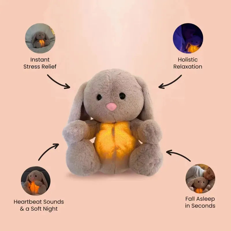 Breathing Rabbit Sensory Toy for Anxiety Relief - Soothing Plush Companion - Mel Store