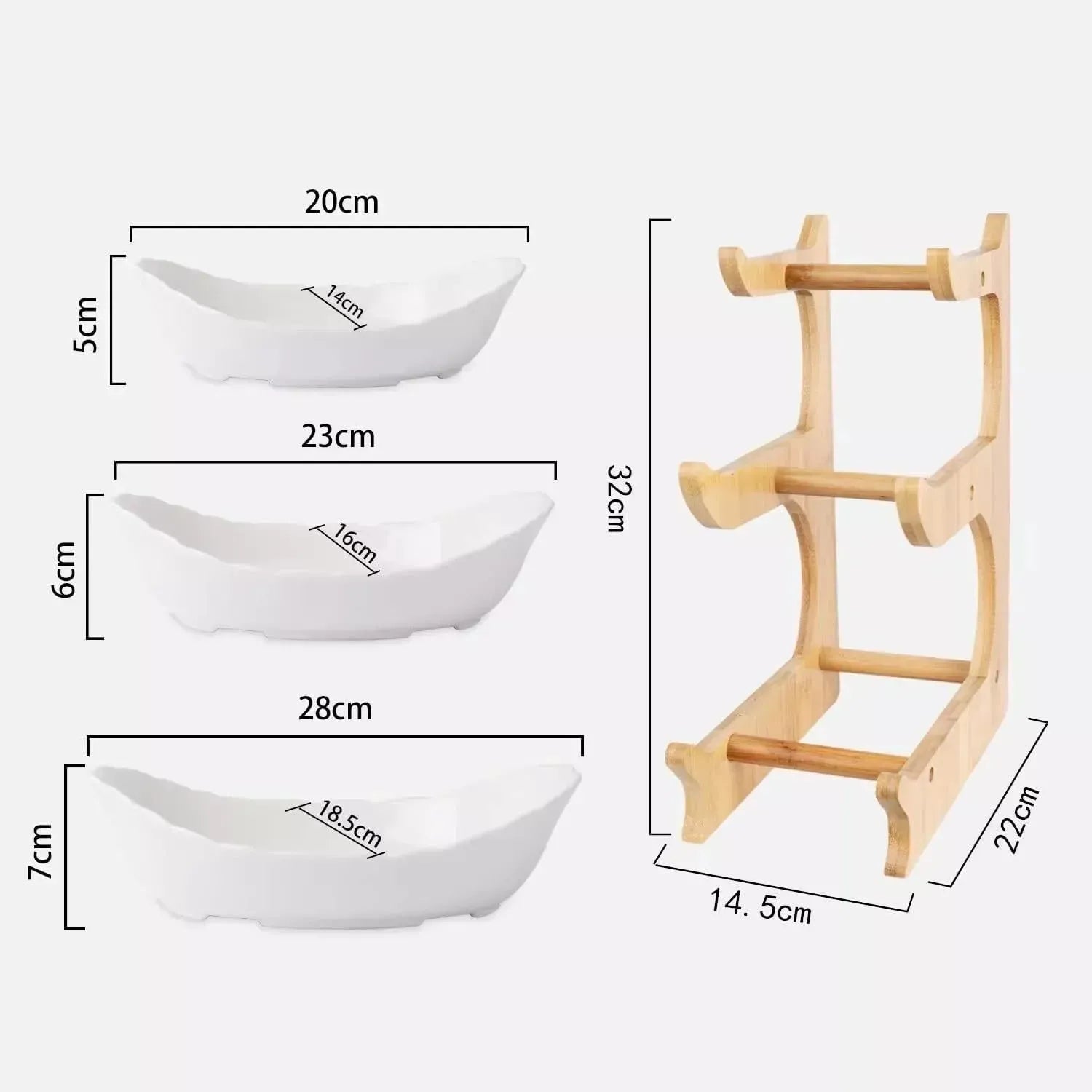 Multifunction Fruit Bowl - 3-Tier Ceramic Countertop Basket for Fruits and Vegetables - Mel Store