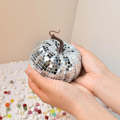 Pumpkin Ball Halloween Decoration - Mirror Glass Prop for Home and Photography