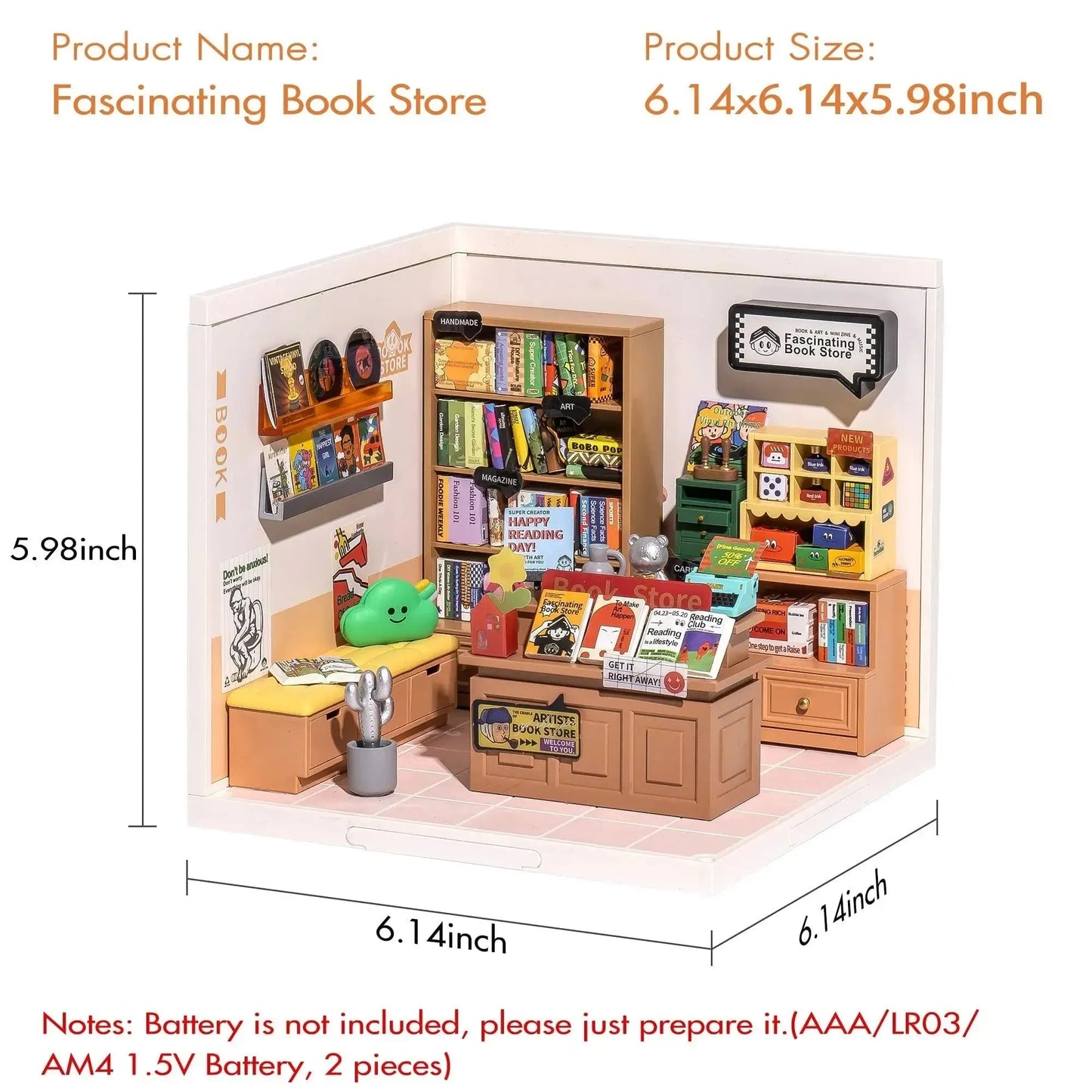 Rolife Miniature House Kits - DIY Plastic Building Toys for Gifts and Creative Fun - Mel Store