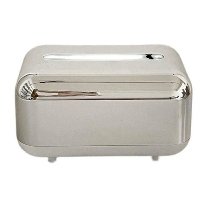 Space Silver Tissue Box - Elegant Silver Tissue Box Design - Mel Store