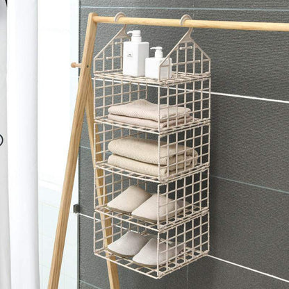 Foldable Clothes Storage Rack - Space-saving Combination Hanging Storage Solutions - Mel Store
