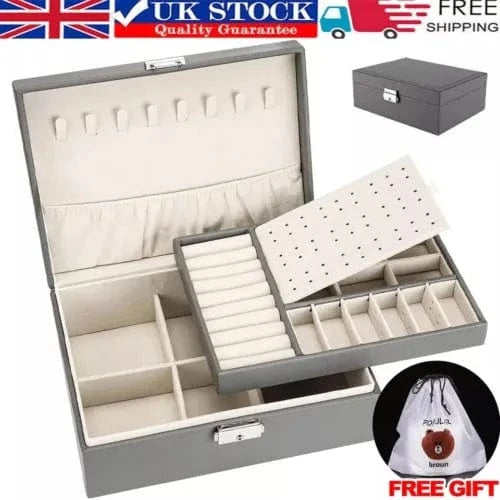 Grey Jewellery Box Organizer - Mel Store