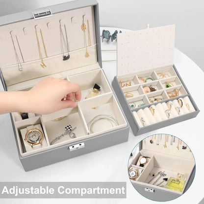 Grey Jewellery Box Organizer - Mel Store
