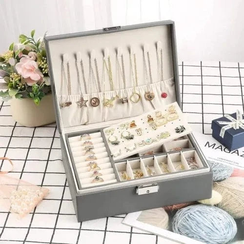 Grey Jewellery Box Organizer - Mel Store