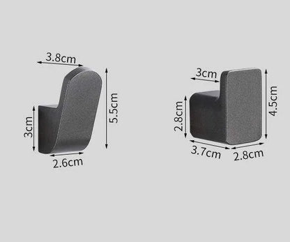 Gun Gray Space Aluminium Hook - Thickened Design for Durability - Mel Store