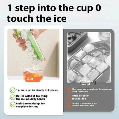 Ice Cube Maker - Premium Ice Cube Mold for Perfectly Shaped Ice Cubes - Mel Store