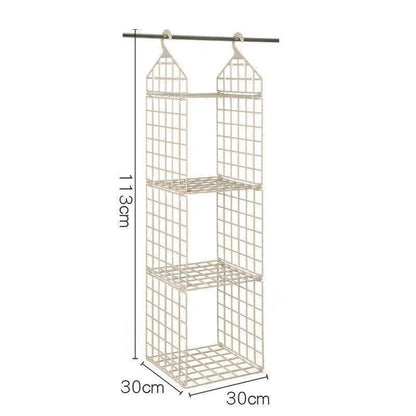 Foldable Clothes Storage Rack - Space-saving Combination Hanging Storage Solutions - Mel Store