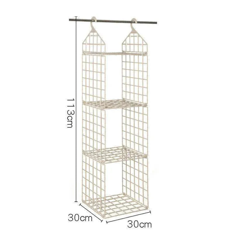 Foldable Clothes Storage Rack - Space-saving Combination Hanging Storage Solutions - Mel Store