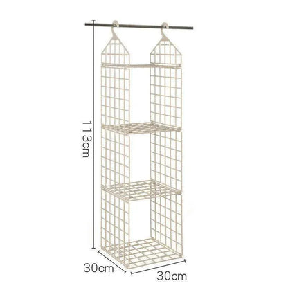 Foldable Clothes Storage Rack - Space-saving Combination Hanging Storage Solutions - Mel Store
