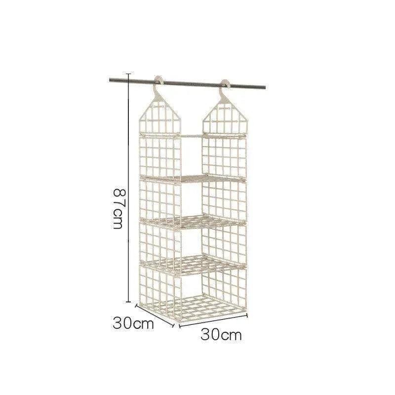Foldable Clothes Storage Rack - Space-saving Combination Hanging Storage Solutions - Mel Store