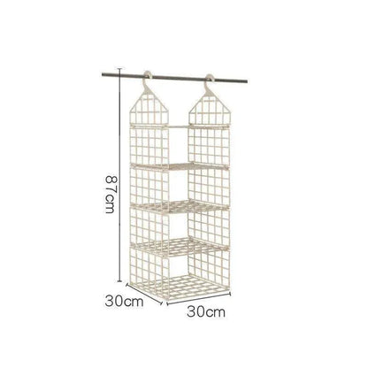 Foldable Clothes Storage Rack - Space-saving Combination Hanging Storage Solutions - Mel Store