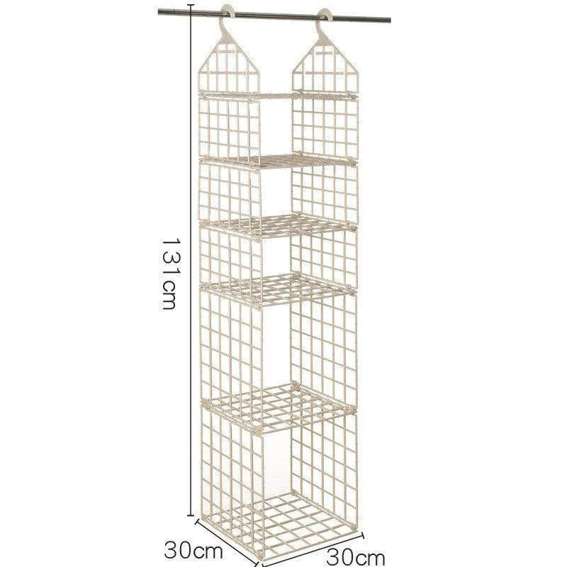 Foldable Clothes Storage Rack - Space-saving Combination Hanging Storage Solutions - Mel Store