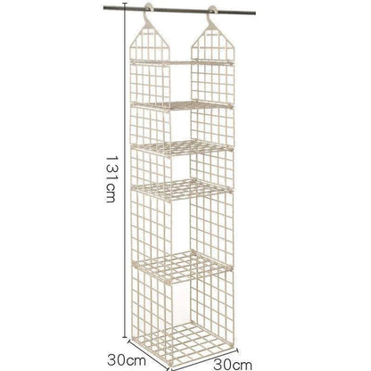 Foldable Clothes Storage Rack - Space-saving Combination Hanging Storage Solutions - Mel Store