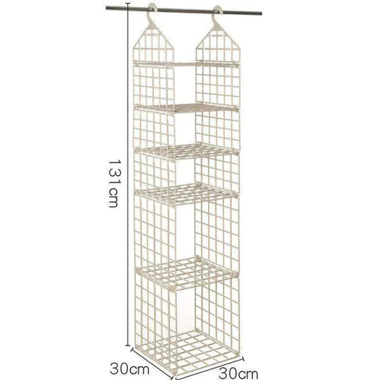 Foldable Clothes Storage Rack - Space-saving Combination Hanging Storage Solutions - Mel Store
