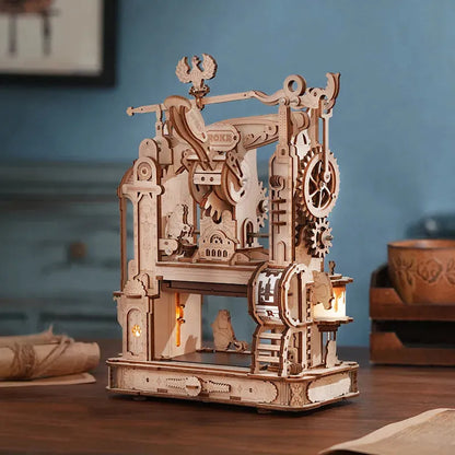 ROKR 3D Wooden Puzzle Model - Printing Press Mechanical - Mel Store