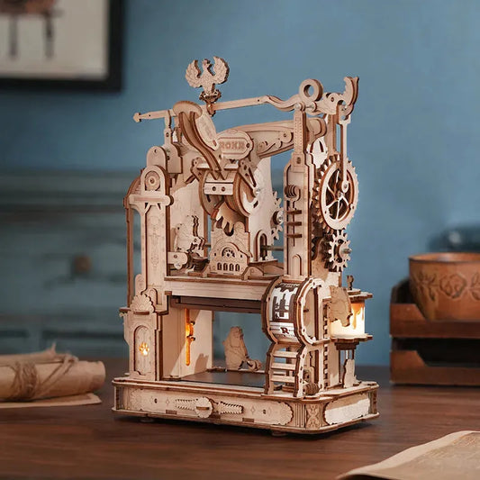 ROKR 3D Wooden Puzzle Model - Printing Press Mechanical - Mel Store