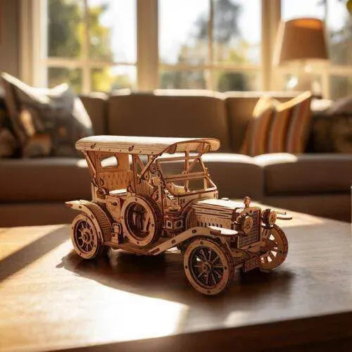 ROKR 3D Wooden Puzzle Vintage Car MC801 DIY Model Building Toys for Teens - Mel Store