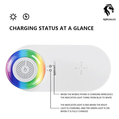 3 In 1 Night Light Charger Bedside Lamp - Versatile New Trend - Mel Store