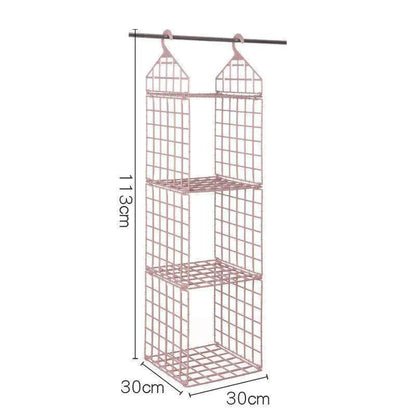 Foldable Clothes Storage Rack - Space-saving Combination Hanging Storage Solutions - Mel Store