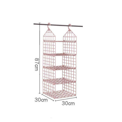 Foldable Clothes Storage Rack - Space-saving Combination Hanging Storage Solutions - Mel Store