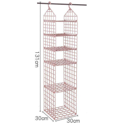 Foldable Clothes Storage Rack - Space-saving Combination Hanging Storage Solutions - Mel Store