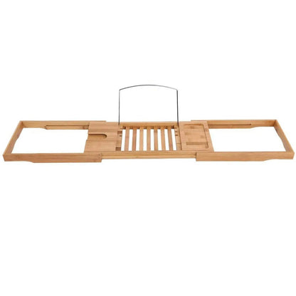 Extendable Bamboo Bathtub Rack - Mel Store