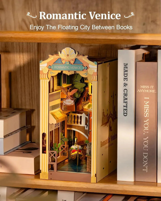 ROBOTIME Romantic Venice Miniature Puzzle with Dust Cover - Mel Store
