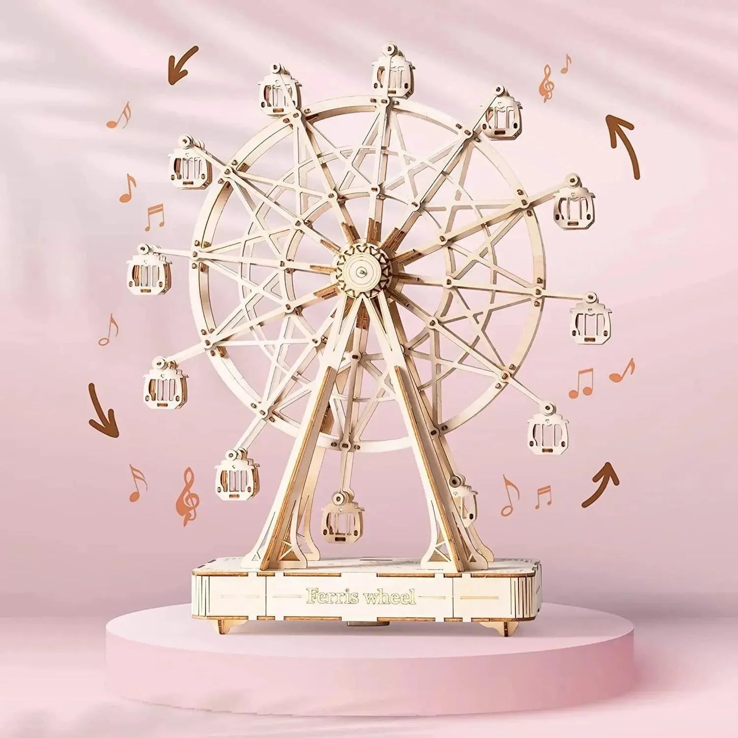 DIY Wooden Ferris Wheel Model - Mel Store