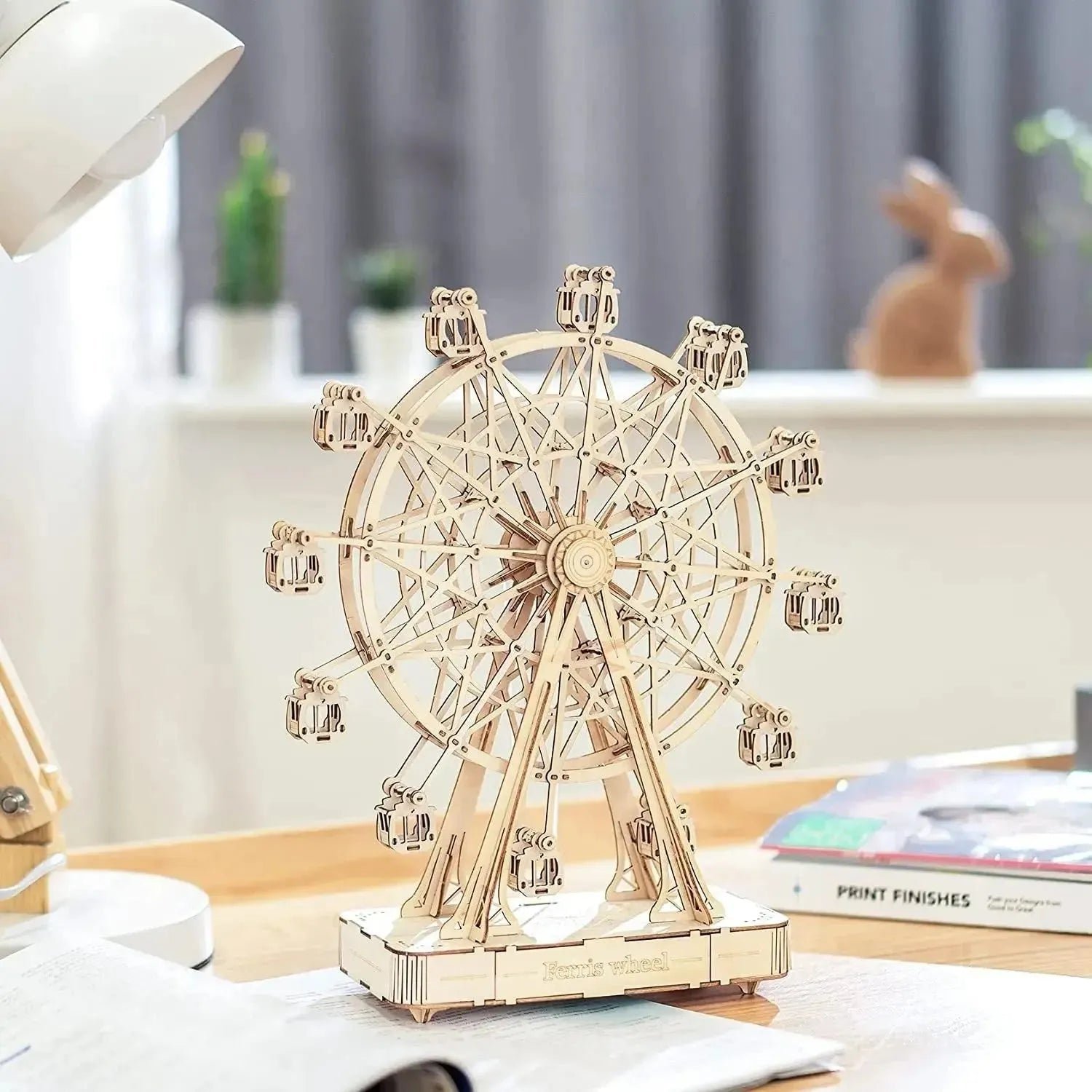 DIY Wooden Ferris Wheel Model - Mel Store