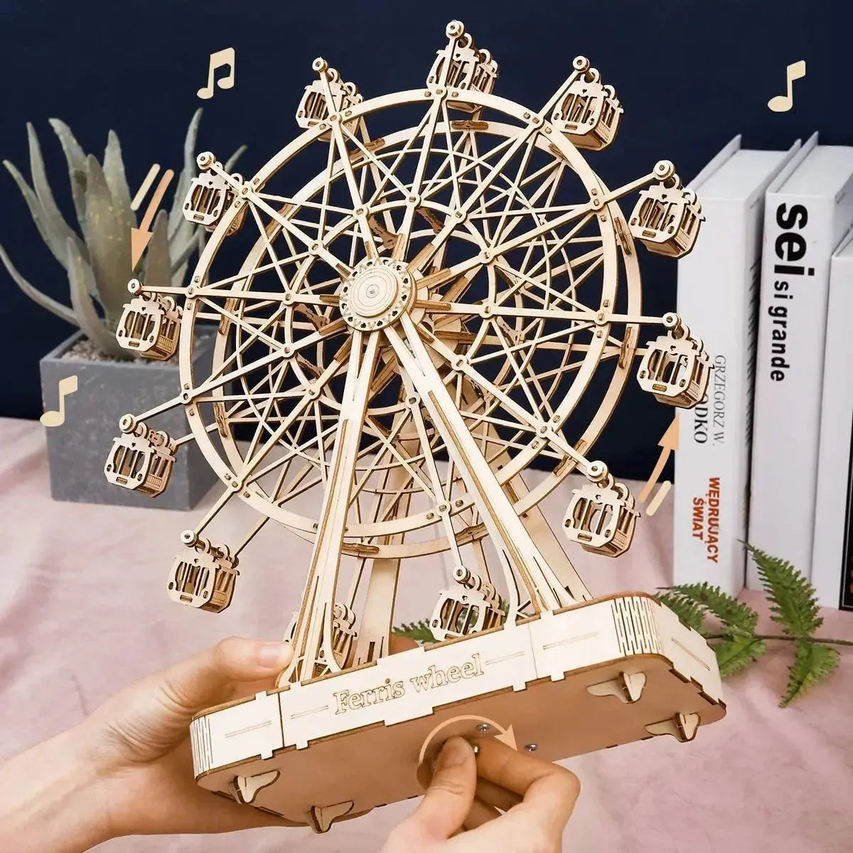 DIY Wooden Ferris Wheel Model - Mel Store