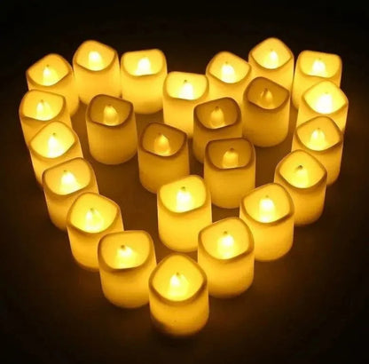 24PCS LED Flameless Tea Lights Candles Battery Operated - Mel Store