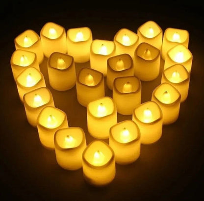 24PCS LED Flameless Tea Lights Candles Battery Operated - Mel Store