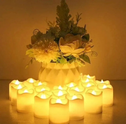 24PCS LED Flameless Tea Lights Candles Battery Operated - Mel Store