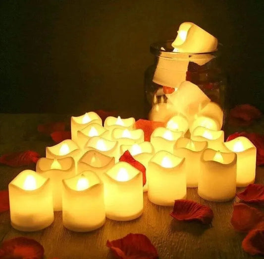 24PCS LED Flameless Tea Lights Candles Battery Operated - Mel Store