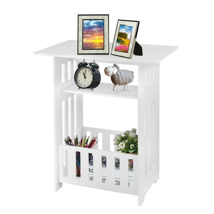 Small Bedside Table - Compact Storage Cabinet & Coffee Table - Mel Store