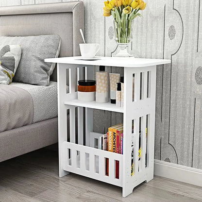 Small Bedside Table - Compact Storage Cabinet & Coffee Table - Mel Store